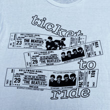 Load image into Gallery viewer, THE BEATLES 'TICKET TO RIDE' '87 T-SHIRT