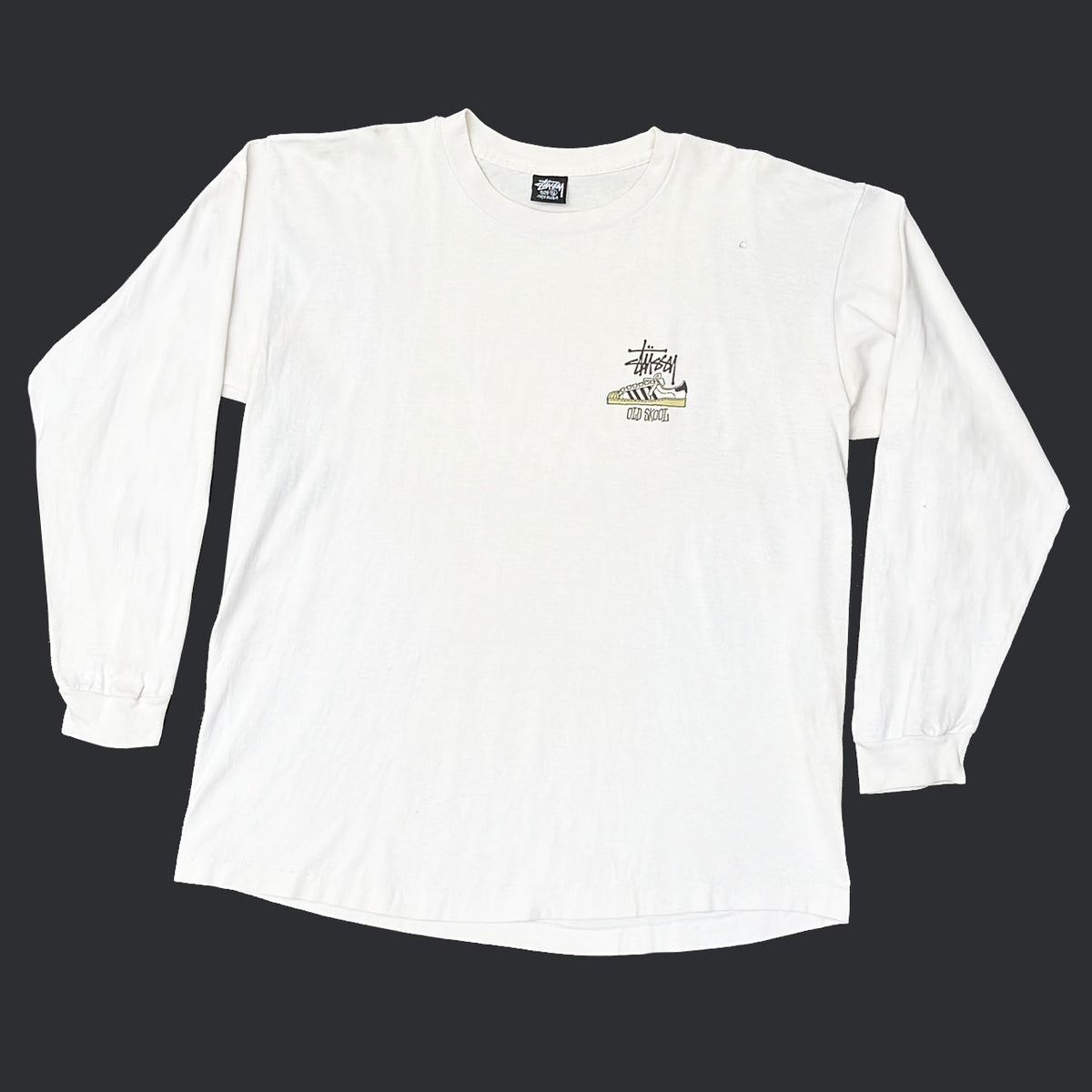 STÜSSY 'OLD SKOOL' 80'S L/S T-SHIRT