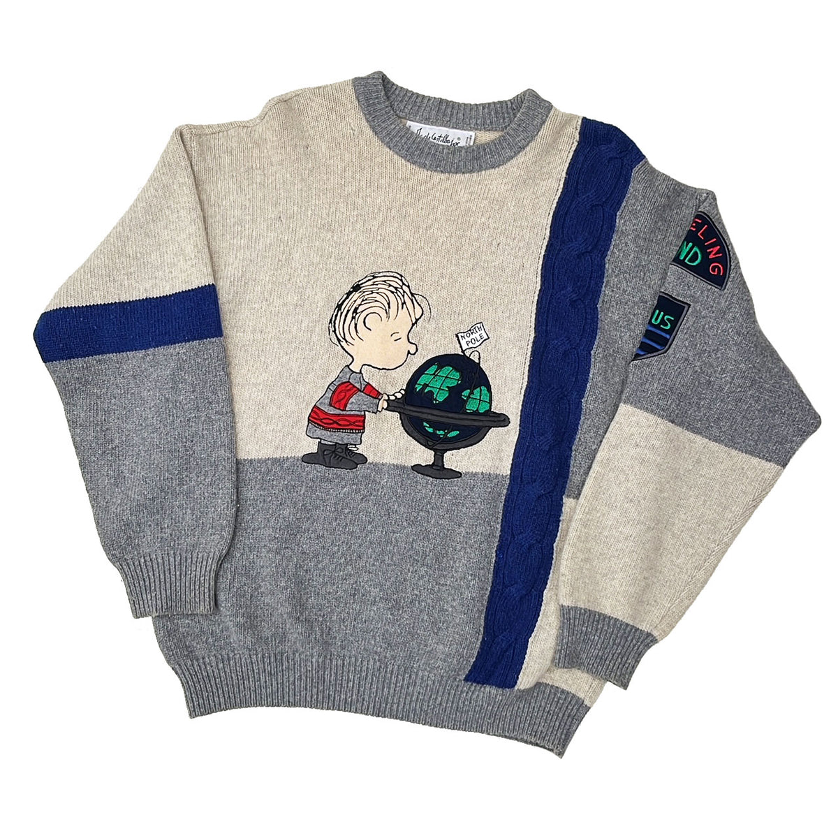 XL92年JC de Castelbajac Simpsons cardigan Santo Domingo Cowichan Cardigan (K2412KN152-GOLD)