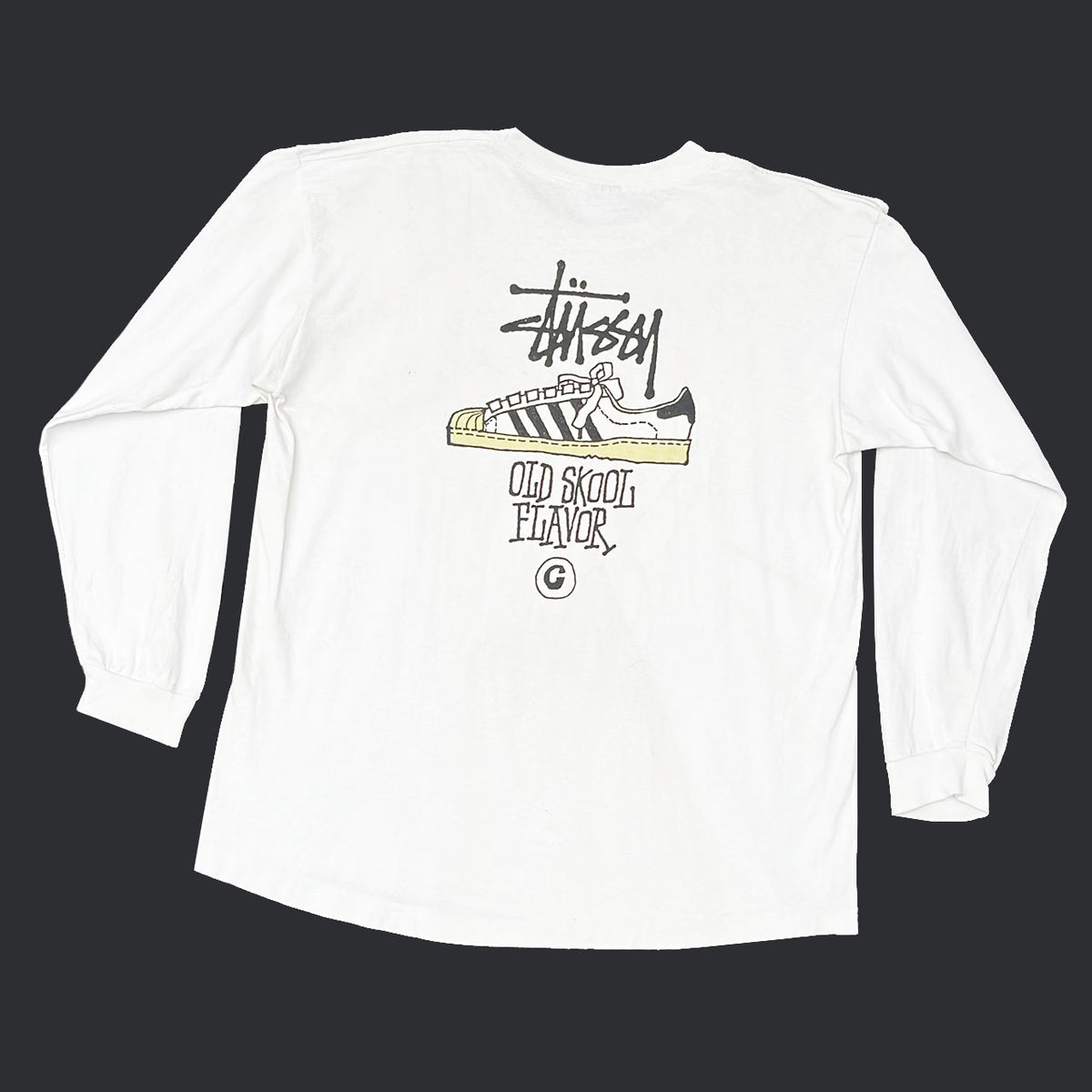 STÜSSY 'OLD SKOOL' 80'S L/S T-SHIRT – Temple of Nostalgia