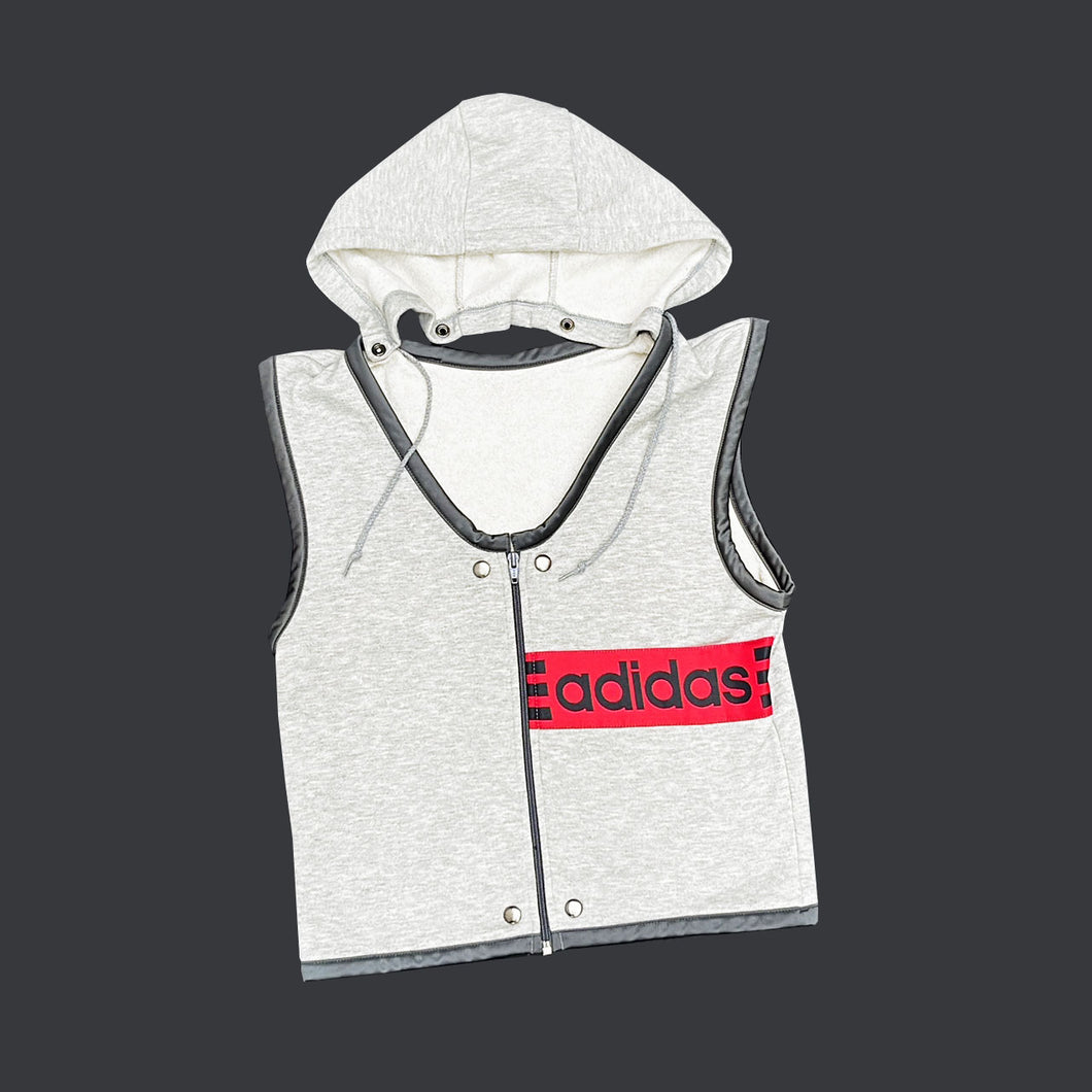ADIDAS 80'S HOODED ZIPPED VEST