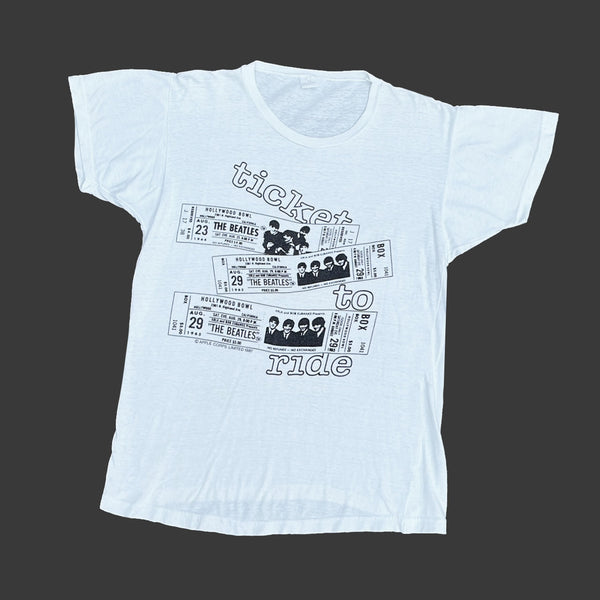 THE BEATLES 'TICKET TO RIDE' '87 T-SHIRT