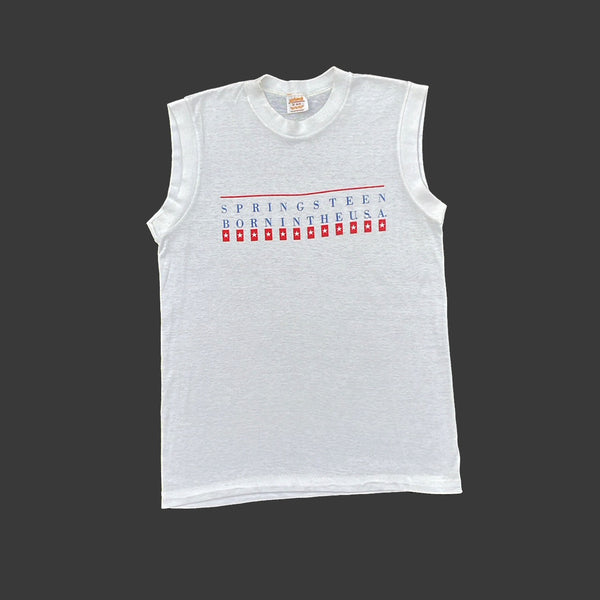 BRUCE SPRINGSTEEN 'BORN IN THE USA' '84 SLEEVELESS T-SHIRT