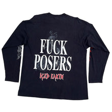 Load image into Gallery viewer, ICED EARTH &#39;FUCK POSERS&#39; 90&#39;S L/S T-SHIRT