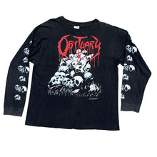 Load image into Gallery viewer, OBITUARY &#39;SKULL PILE&#39; &#39;92 L/S T-SHIRT