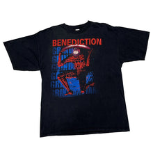 Load image into Gallery viewer, BENEDICTION &#39;GRIND BASTARDS&#39; &#39;98 T-SHIRT