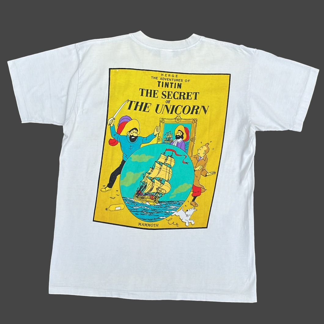 TINTIN 'THE SECRET OF THE UNICORN' 90'S T-SHIRT