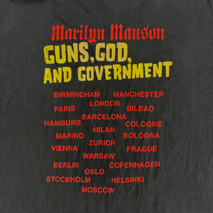 MARILYN MANSON 'GUNS, GOD, AND GOVERNMENT' '00 T-SHIRT