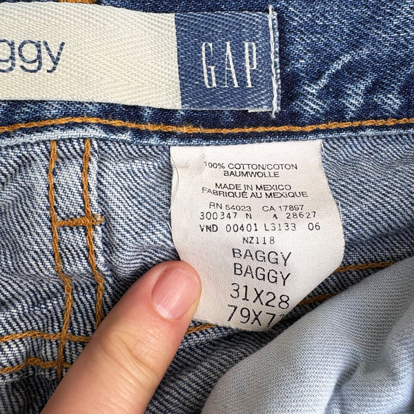 GAP 1990'S W31 L28 BAGGY DENIM JEANS