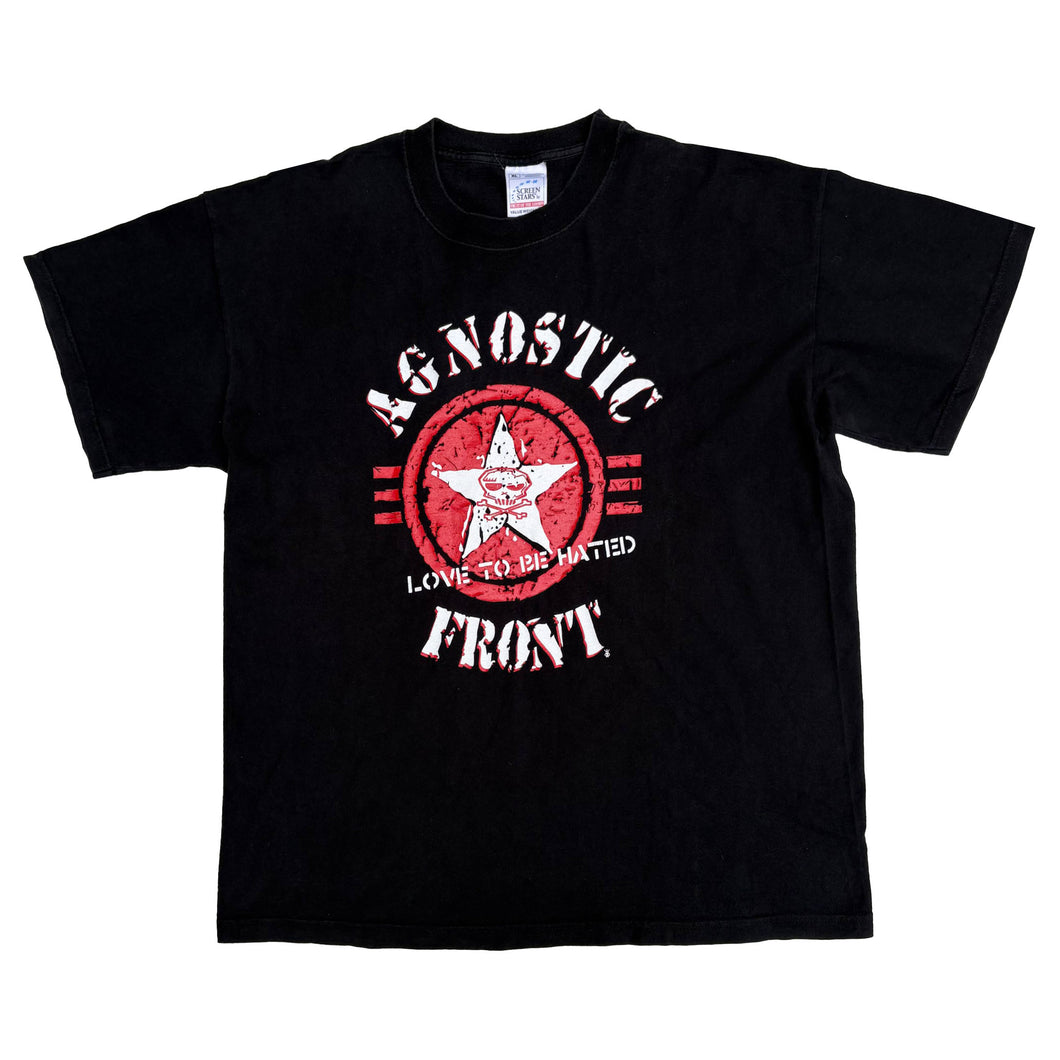 AGNOSTIC FRONT 'LOVE TO BE HATED' 90'S T-SHIRT