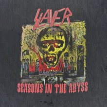 Load image into Gallery viewer, SLAYER &#39;SEASONS IN THE ABYSS&#39; &#39;90 T-SHIRT