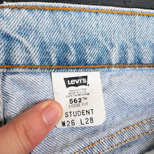Load image into Gallery viewer, LEVI'S 80'S 562 W26 L28 DENIM JEANS