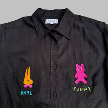 Load image into Gallery viewer, JC DE CASTELBAJAC 90&#39;S S/S LINEN SHIRT
