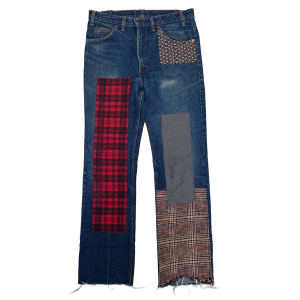 LEVI'S 517 80'S PATCHED DENIM JEANS W32 L32