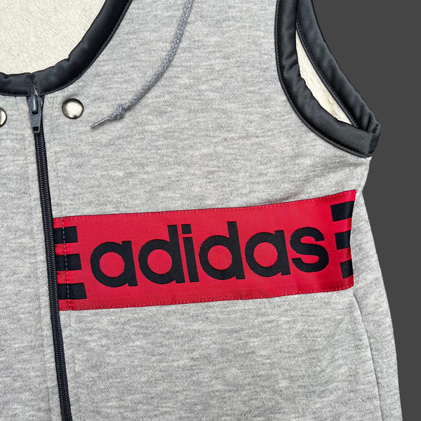 ADIDAS 80'S HOODED ZIPPED VEST