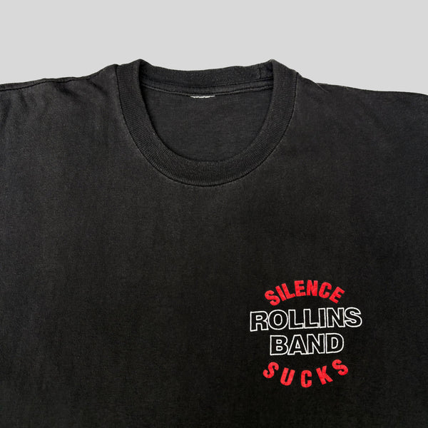 ROLLINS BAND 'SILENCE SUCKS' '92 T-SHIRT