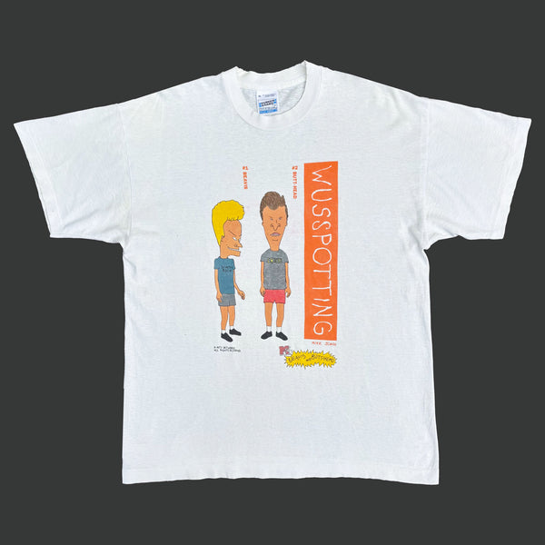 BEAVIS & BUTTHEAD 'WUSSPOTTING' 90'S T-SHIRT