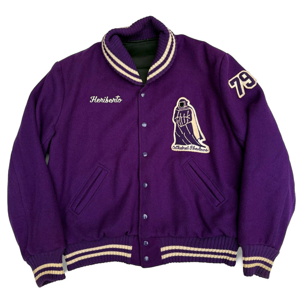 VARSITY 'CATHEDRAL PHANTOMS' 1979 LETTERMAN JACKET