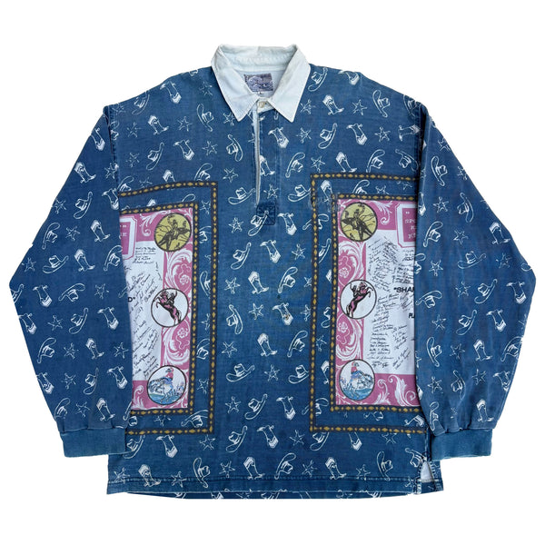 KENZO 90'S L/S POLO SHIRT