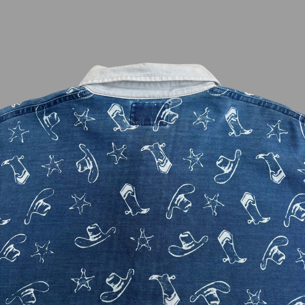 KENZO 90'S L/S POLO SHIRT