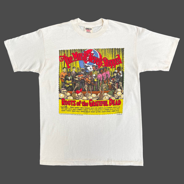 GRATEFUL DEAD 'THE MUSIC NEVER STOPPED' '95 T-SHIRT