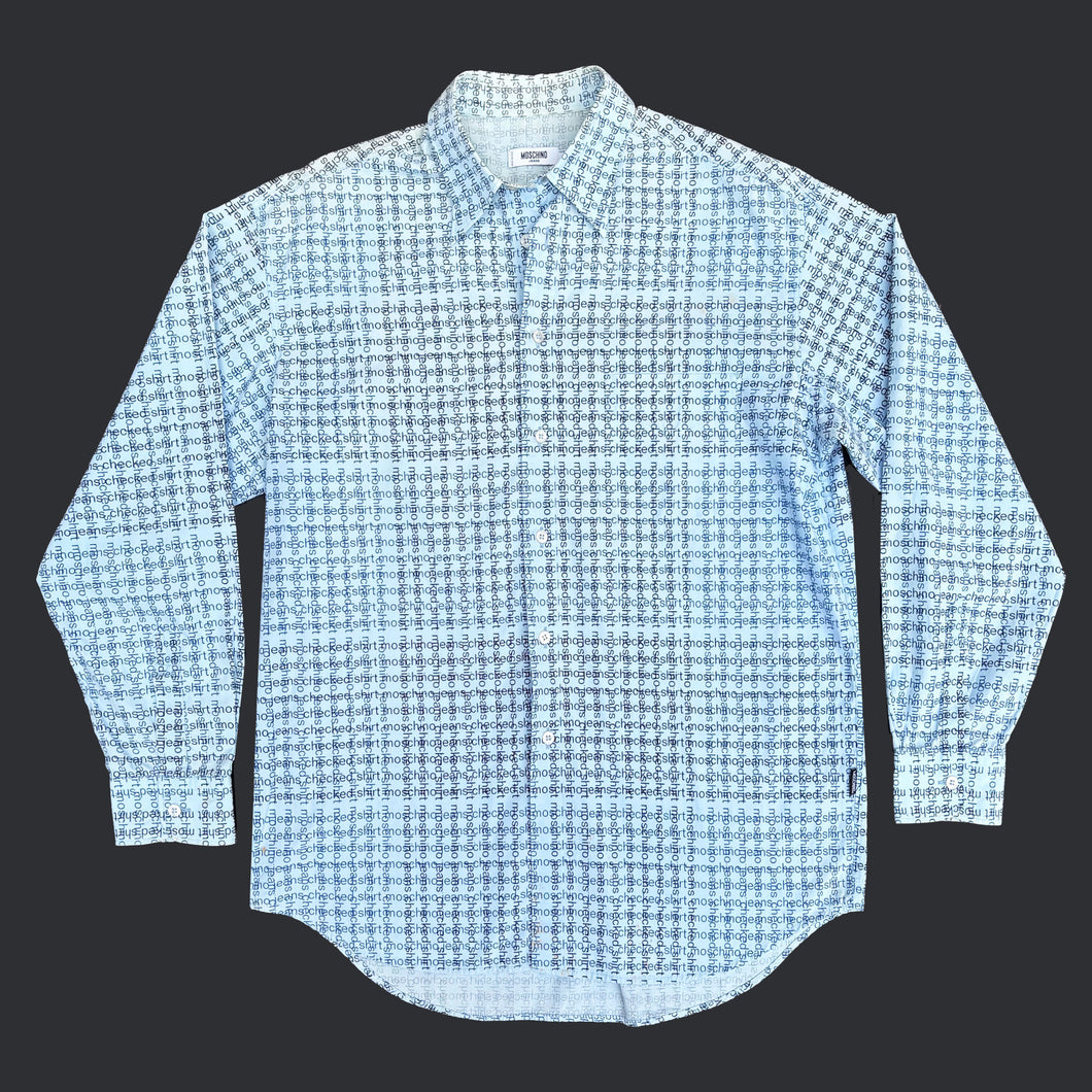 MOSCHINO 90'S L/S BUTTON UP SHIRT