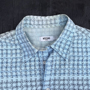 MOSCHINO 90'S L/S BUTTON UP SHIRT