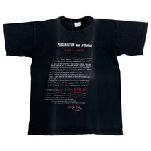 Load image into Gallery viewer, DADA 'PROCLAMATION SANS PRETENTION' '89 T-SHIRT