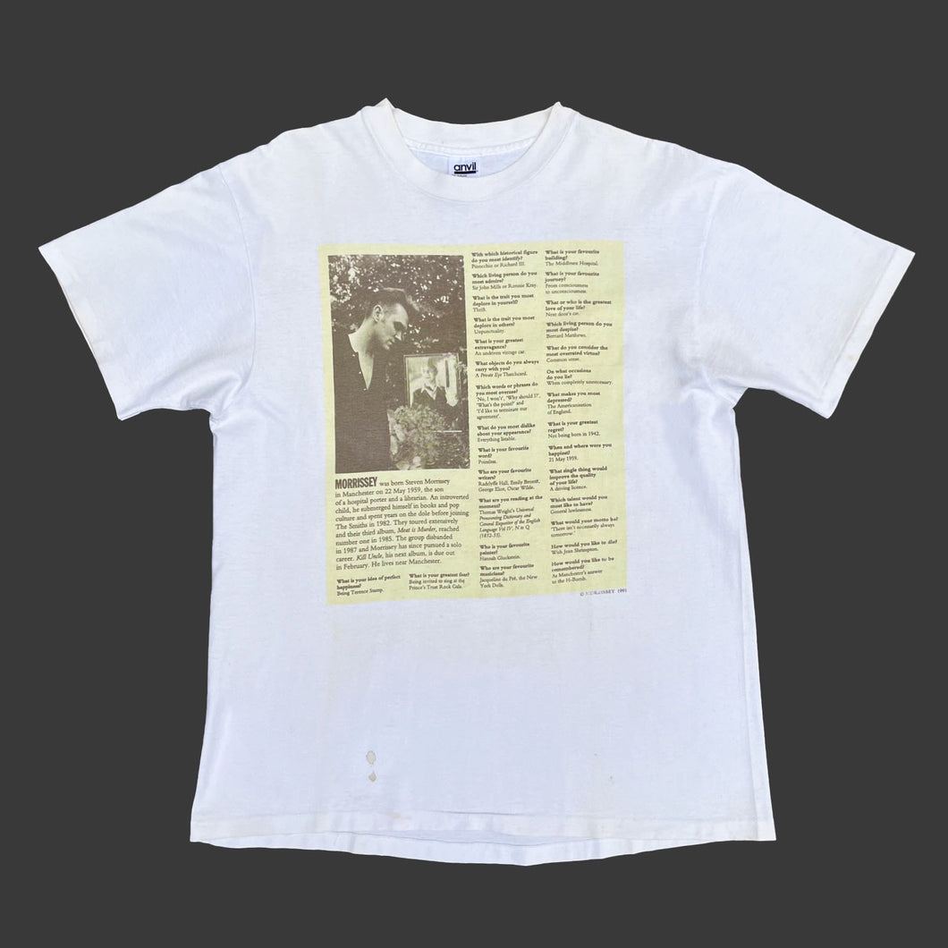 MORRISSEY 'KILL UNCLE' '91 T-SHIRT