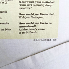 Load image into Gallery viewer, MORRISSEY &#39;KILL UNCLE&#39; &#39;91 T-SHIRT