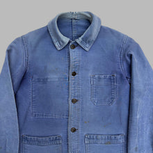 Load image into Gallery viewer, 1950'S INDIGO MOLESKIN CHORES JACKET
