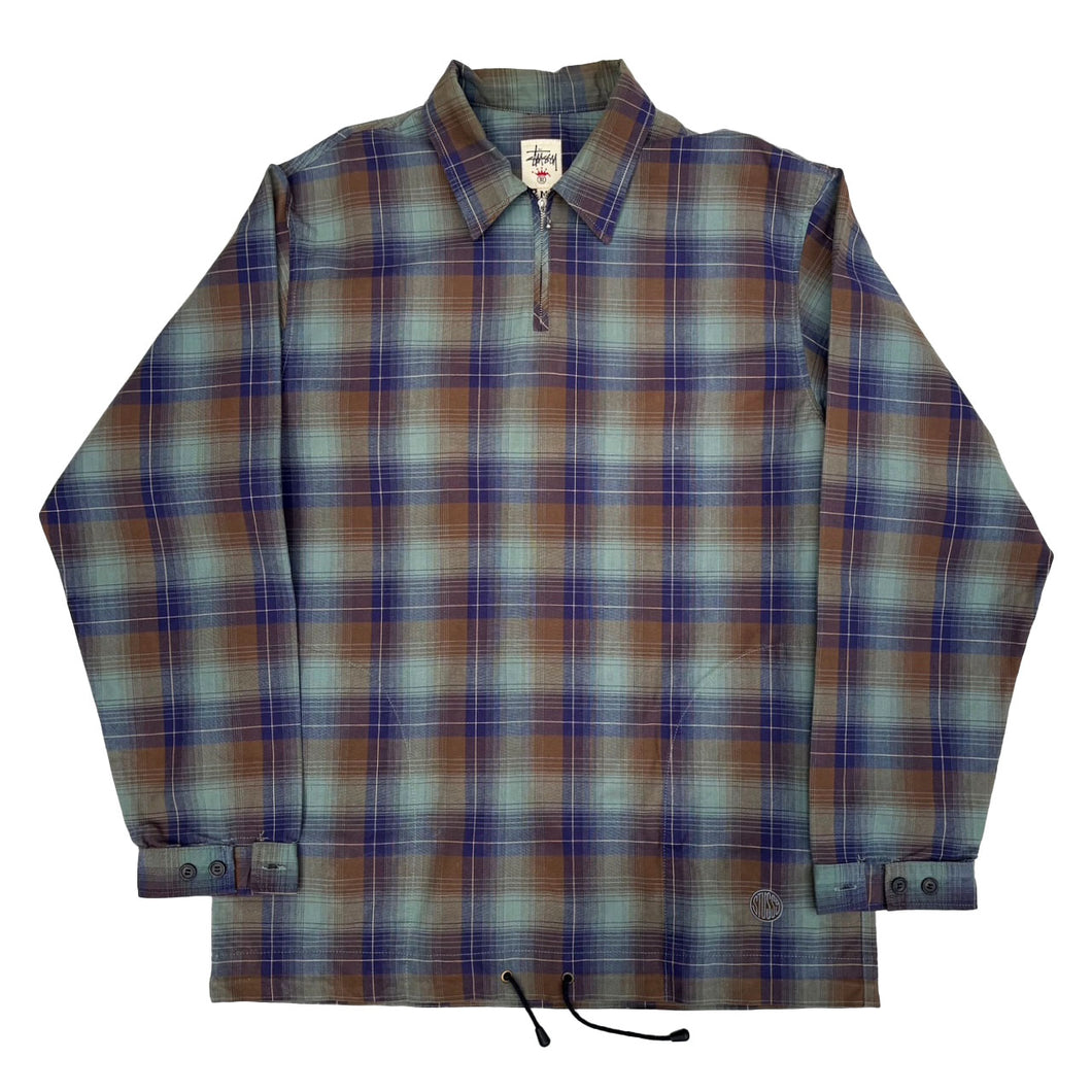 STÜSSY 90'S ZIP COLLAR SHIRT