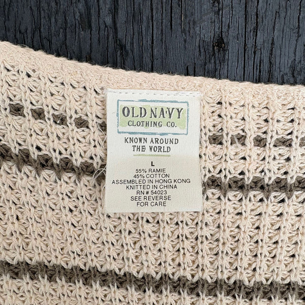 OLD NAVY 90'S CROCHET SWEATER VEST