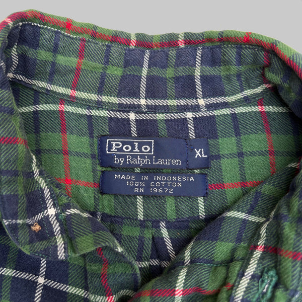 POLO RALPH LAUREN 90'S L/S FLANNEL SHIRT