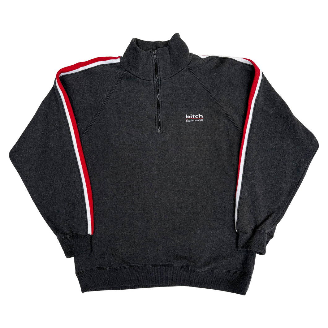 BITCH SKATEBOARDS 90'S HALF ZIP SWEATSHIRT
