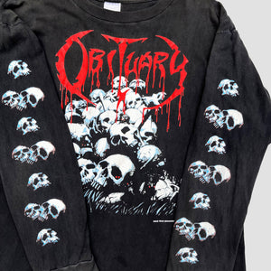 OBITUARY 'SKULL PILE' '92 L/S T-SHIRT