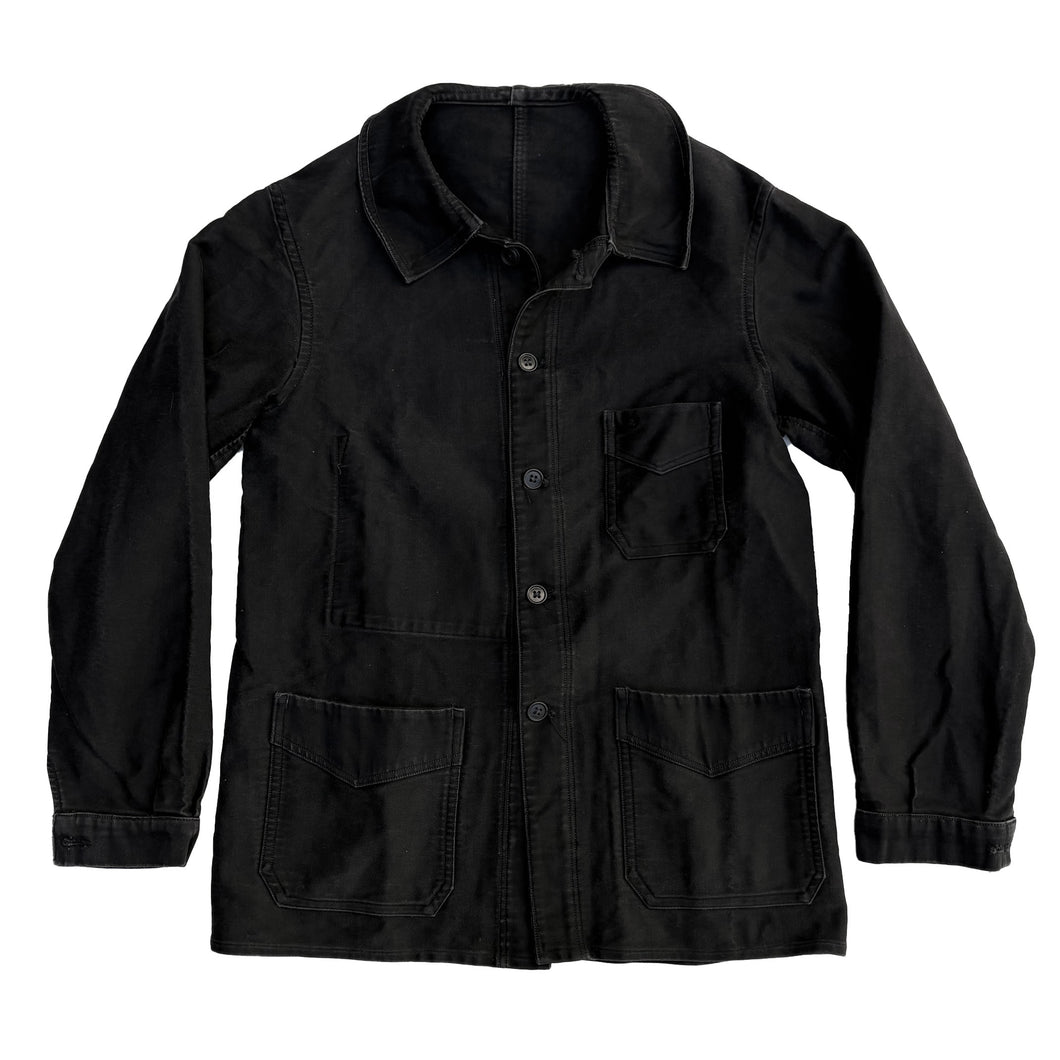 H. LANAIS 50'S BLACK MOLESKIN CHORES JACKET