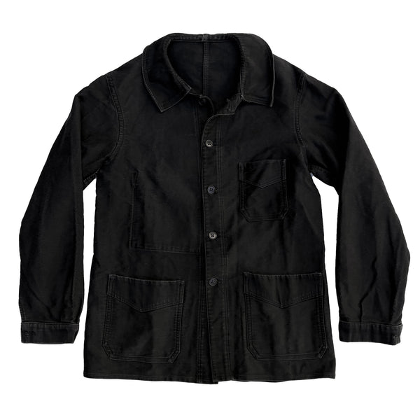 H. LANAIS 50'S BLACK MOLESKIN CHORES JACKET