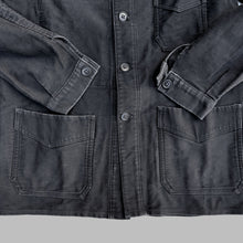 Load image into Gallery viewer, H. LANAIS 50&#39;S BLACK MOLESKIN CHORES JACKET