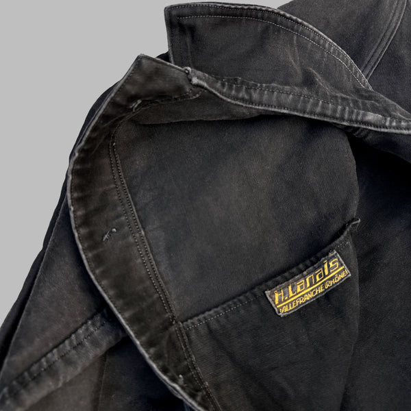 H. LANAIS 50'S BLACK MOLESKIN CHORES JACKET