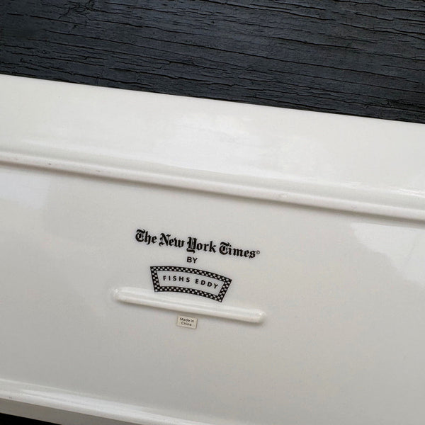 THE NEW YORK TIMES X FISHS EDDY CROSSWORD PLATE