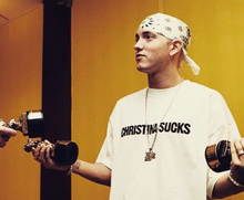 Load image into Gallery viewer, &quot;CHRISTINA SUCKS...&quot; D12 2000 T-SHIRT