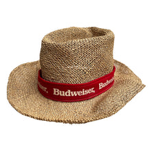 Load image into Gallery viewer, BUDWEISER 80&#39;S STRAW COWBOY HAT