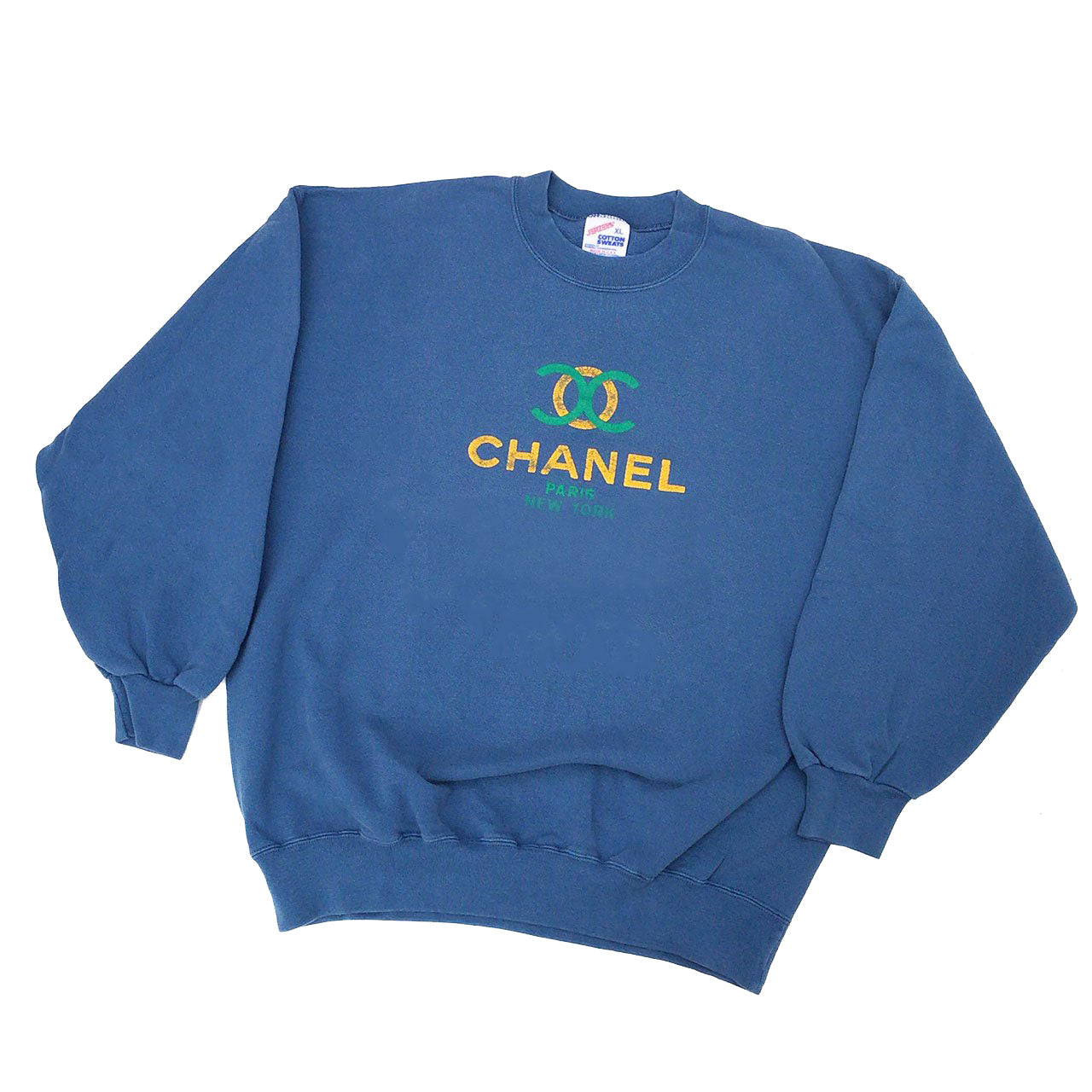1990s Bootleg Chanel Embroidered Sweatshirt — Wayward Collection