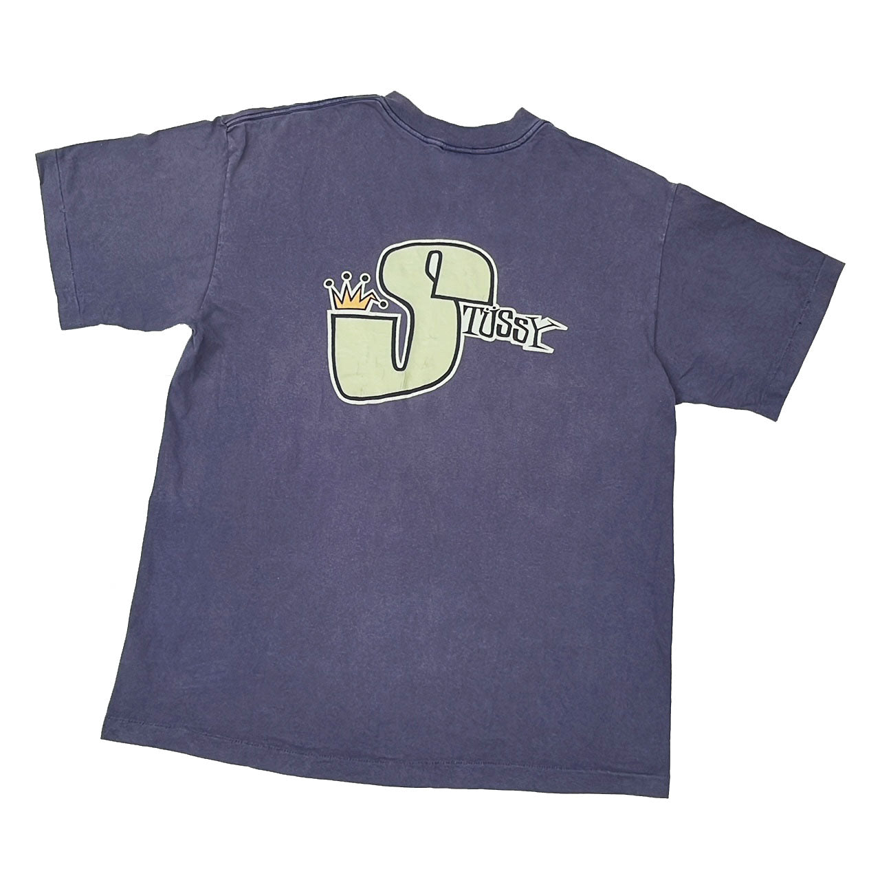 STÜSSY 'BIG S CROWN' 90'S T-SHIRT