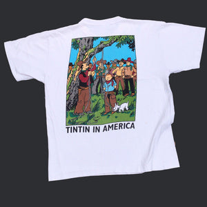 TINTIN IN AMERICA 90'S T-SHIRT