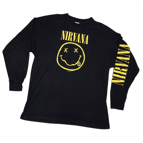 NIRVANA 'SMILEY' '92 L/S T-SHIRT
