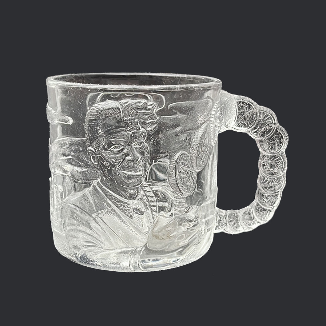 BATMAN FOREVER McDONALD'S 'TWO-FACE' '95 GLASS MUG