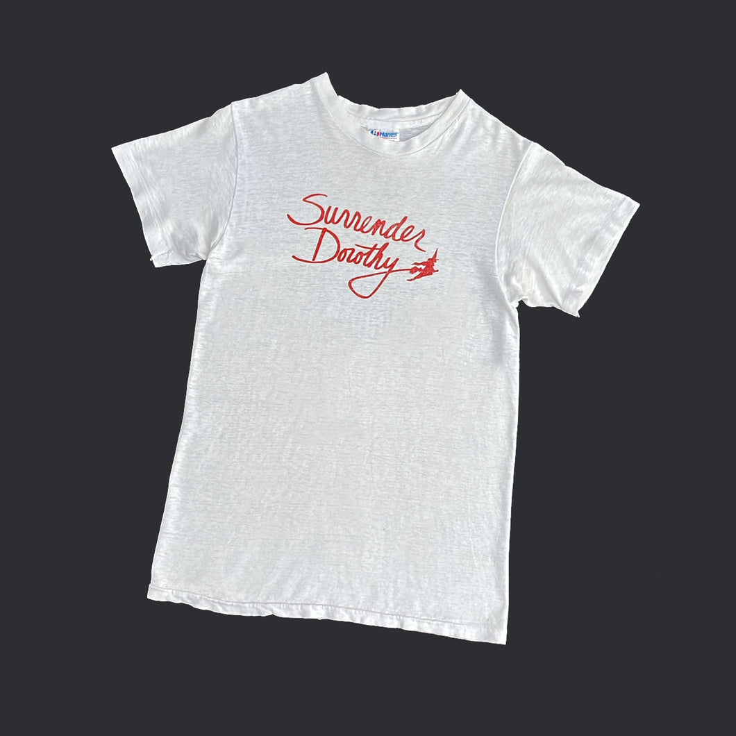 THE WIZARD OF OZ 'SURRENDER DOROTHY' 80'S T-SHIRT