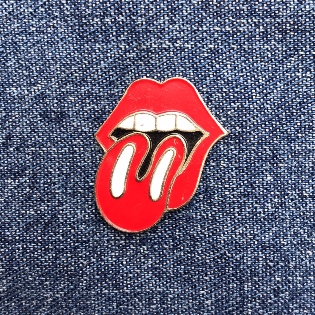 ROLLING STONES TONGUE 80'S PIN